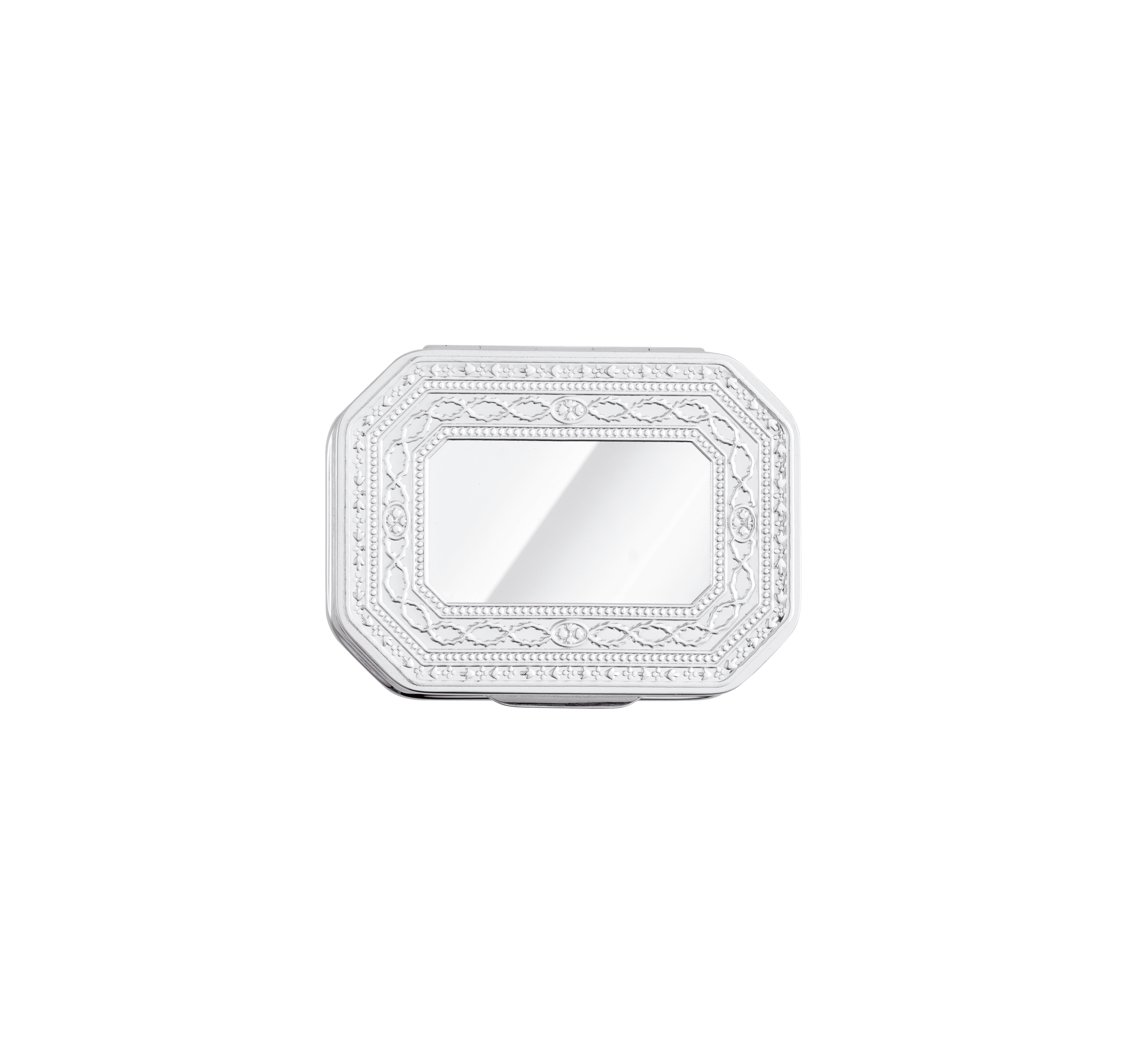Silver-Plated Cut Edges Trinket box